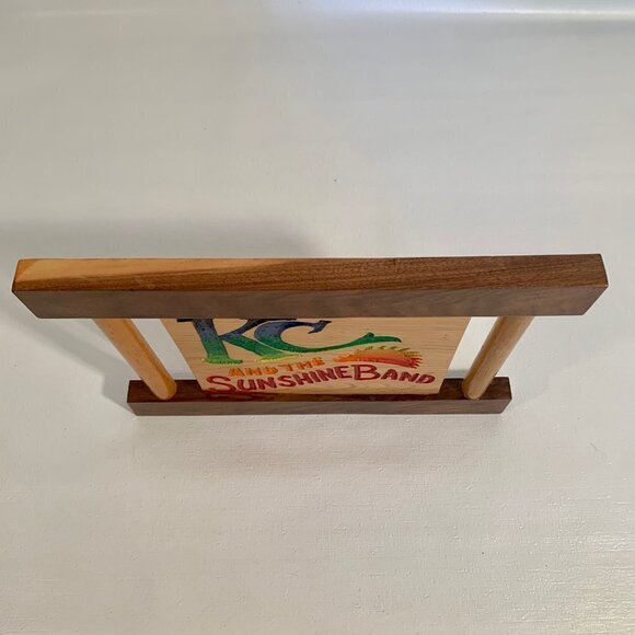 KC and The Sunshine Band Wood Sign Plaque 70's Rock Colorful Wooden Wall Art 10" - Picture 8 of 8